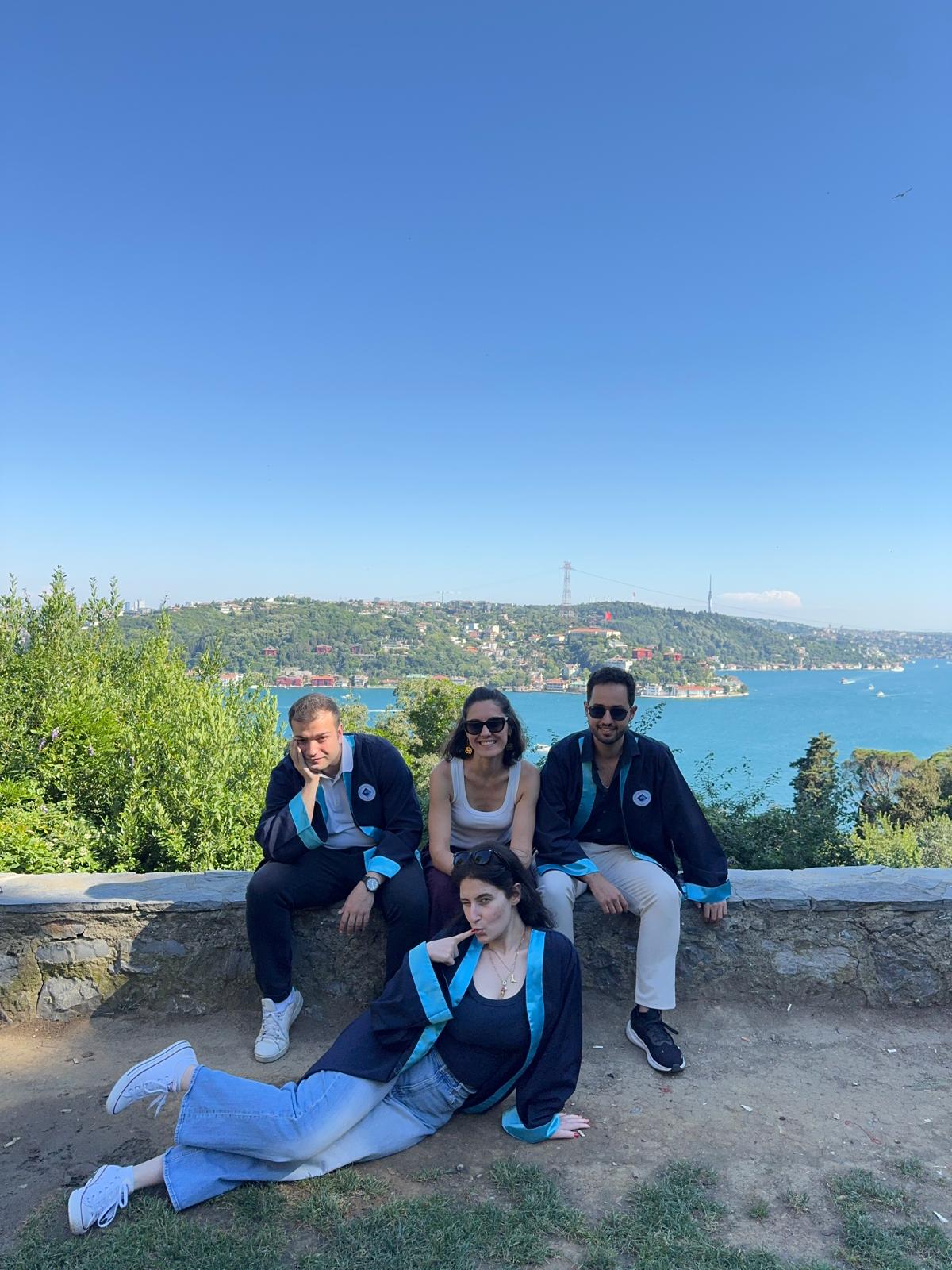 Arda Orak Boğaziçi University graduation with his friends and teacher, July 2026
