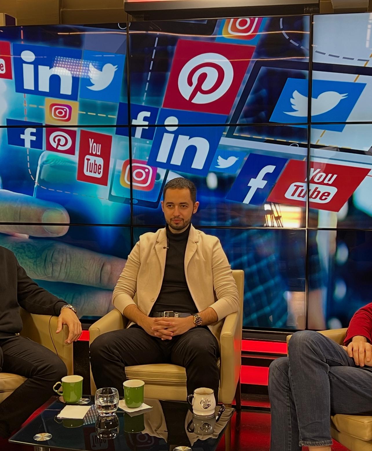 Arda Orak tv studio, January 2024